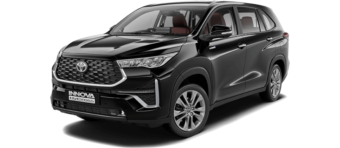 Side profile of a Toyota car in black