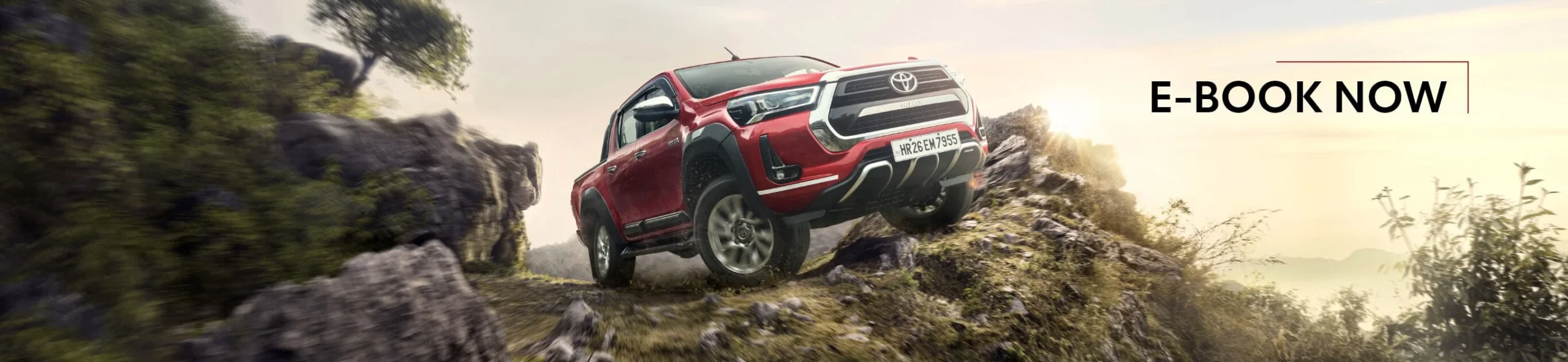 Banner promoting Toyota's downloadable e-book