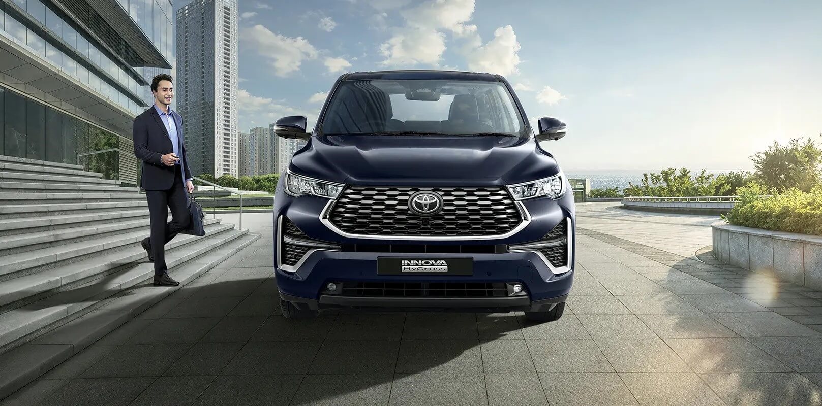 Detailed view of Toyota SUV’s exterior finish
