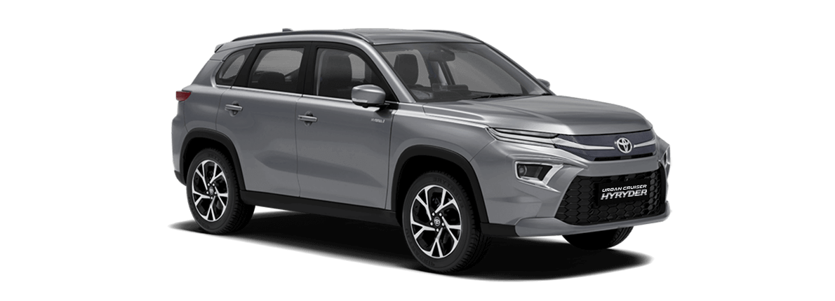 Sleek Toyota model in silver shade