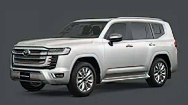 Toyota car color option 4 visual display