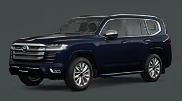 Toyota car color option 5 visual display