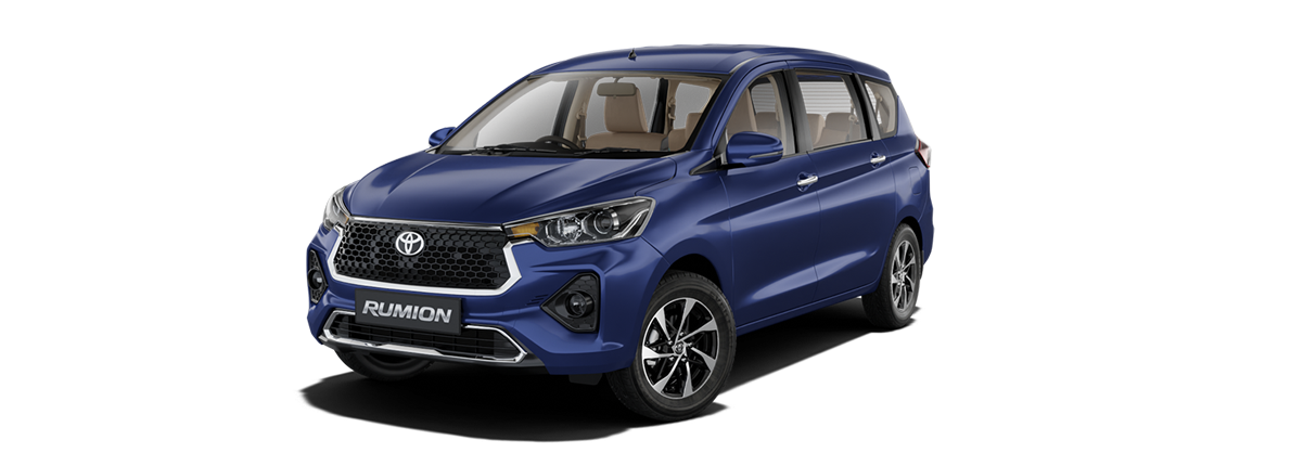 Toyota in vibrant Spunky Blue color variant